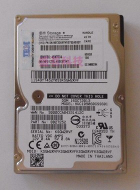 IBM 45W7734 45W9607 98Y4961 98Y3369 600G 10K SAS 2.5存储硬盘