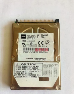 TOSHIBA/东芝 MK1016GAP 10.05GB 2.5 HDD2152 IDE并口笔记本硬盘