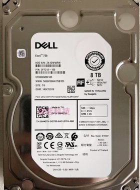 DELL 0M40TH M40TH 8T SAS 3.5 7.2K 12G 硬盘 ST8000NM0185/001A
