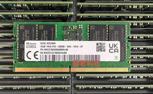 16G DDR5 1RX8 5600B HMCG78AGBSA092N笔记本内存条 PC5 SK海力士