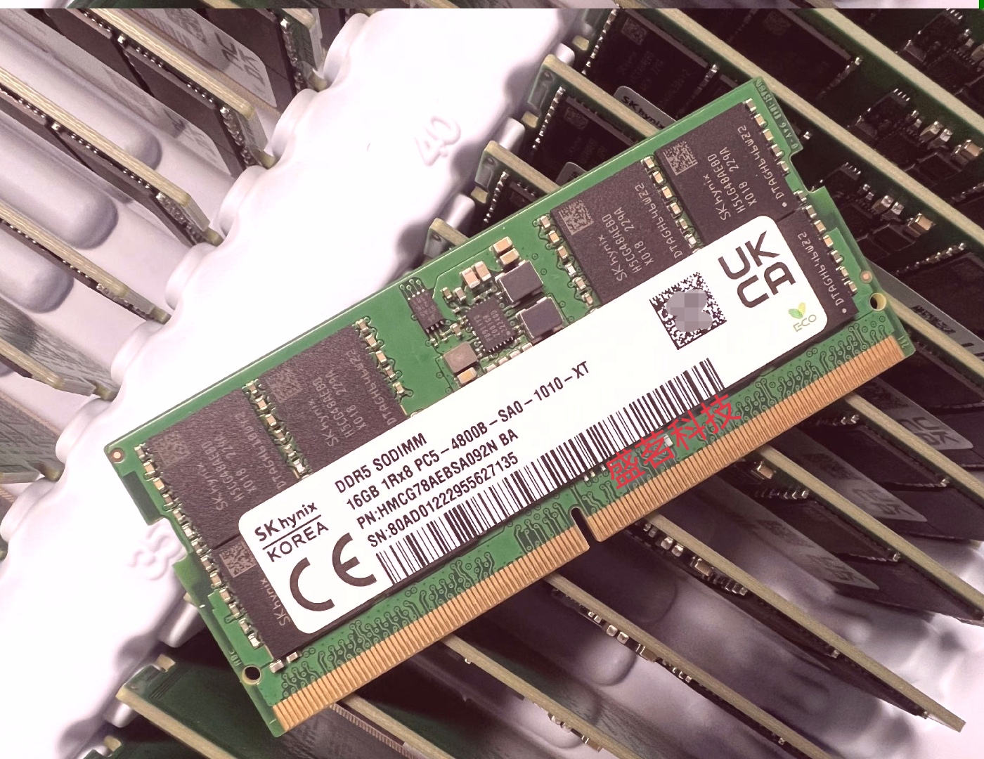 SK海力士 16G 1RX8 PC5-4800B HMCG78AEBSA092N/095N笔记本内存条