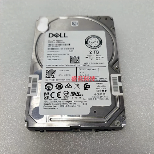 DELL ST2000NX0453 0Y6W8N 2T 7.2K SAS 12Gb 2.5  SED加密硬盘