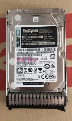 Lenovo/联想 7XB7A00027 00YK016 1.2T 10K SAS 2.5 12Gb SR硬盘