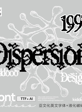 星星亚文化时尚ps ai字体+破碎肌理潮流迷幻未来主义抽象设计图形