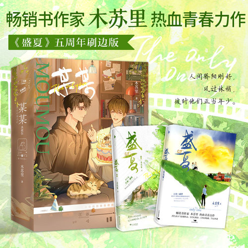 【刷边印签版】盛夏全两册 某某正版小说  江添盛望晋江高分青春文学 人气作家木苏里著实体书正版 白马FX