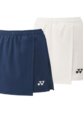 YONEX尤尼克斯网球服羽毛球服女运动短裙裤A字裙子开叉速干25098