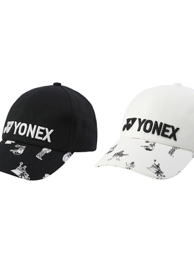 正品YONEX尤尼克斯运动帽男女运动棒球帽子艺术家合作系列140054