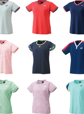 新品YONEX尤尼克斯yy网球服羽毛球服女大赛款T恤圆领VC速干20779