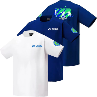 YONEX尤尼克斯2026全英公开赛文化衫羽毛球服男女款短袖上衣26001