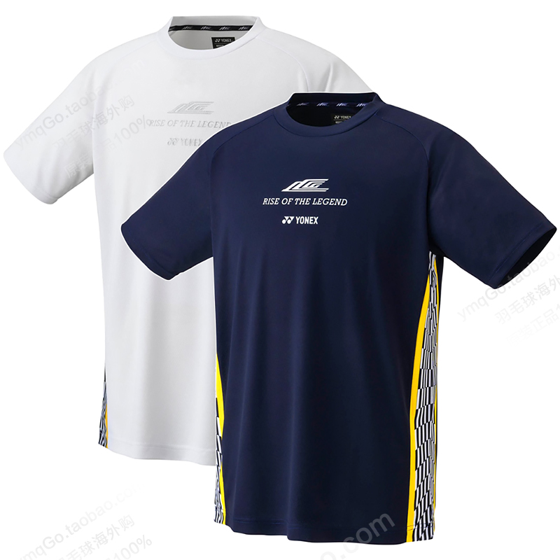 2024新品YONEX尤尼克斯羽毛球服男李宗伟同款短袖T恤文化衫16738
