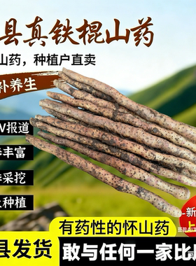 正宗河南焦作温县垆土铁棍山药怀山药产地直发特产香糯净重5斤