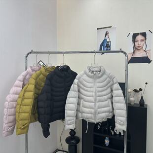 排骨羽绒服女2025短款新款云感泡芙韩版立领保暖加厚简约百搭外套