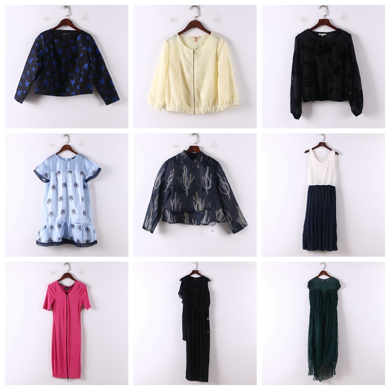 单件系列 春夏新款品牌库存折扣多款式简约通勤上衣连衣裙女D802