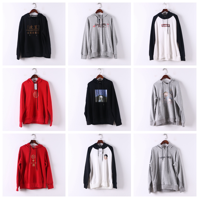 单件系列薄款韩版连帽卫衣