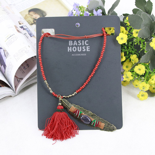 原创民族风项链新品专柜库存折扣