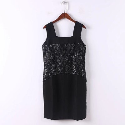 孤品系列 夏季新款女装品牌库存折扣复古蕾丝礼服连衣裙D647-11