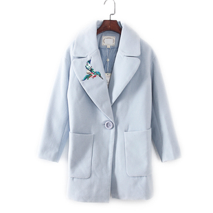 库存折扣时尚 品牌女装 珠片刺绣外套F989 秋冬新款 灵系列