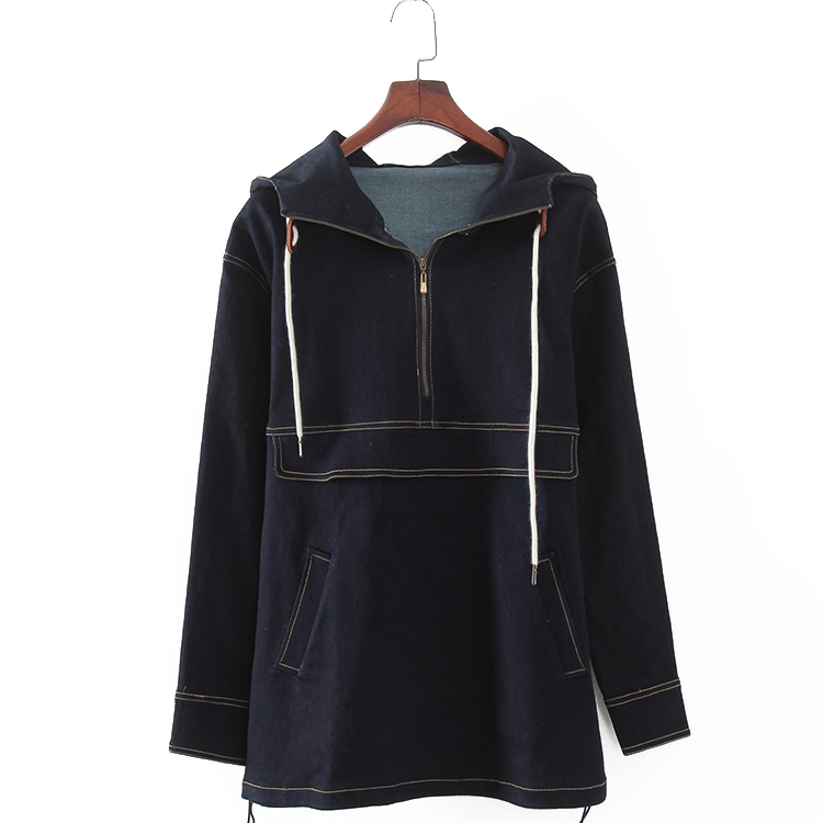 G系列 春秋新款品牌女装库存折扣休闲宽松连帽牛仔上衣F1610