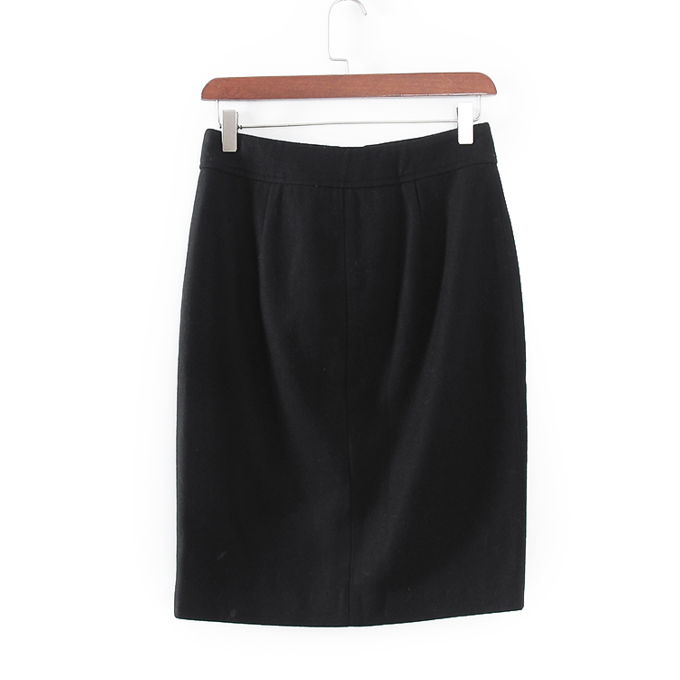 碧系列 秋冬新品女装库存折扣时尚修身毛呢半裙中裙F1048A