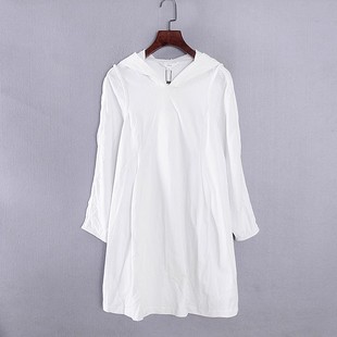 库存折扣米白捆边A摆连衣裙Y4906B 专柜女装 香蕉系列 春秋新款