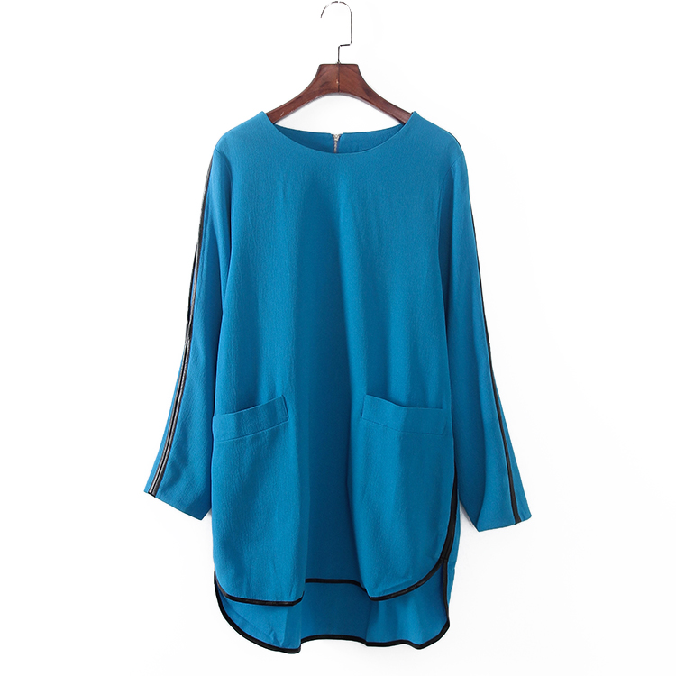 慵懒风长袖圆领休闲风