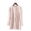 蕾丝拼接中长款 贝系列 品牌库存折扣女装 新款 大衣F248 秋冬款