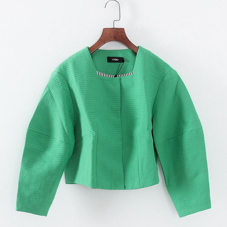 品牌系列 新品春秋款专柜女装库存折扣绣花廓形外套F1293A