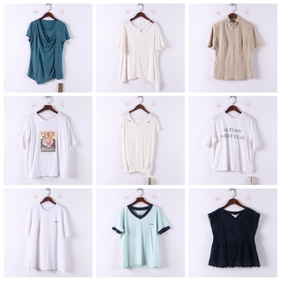 单件系列 夏季新品库存折扣多款式常规百搭韩版女式上衣D919