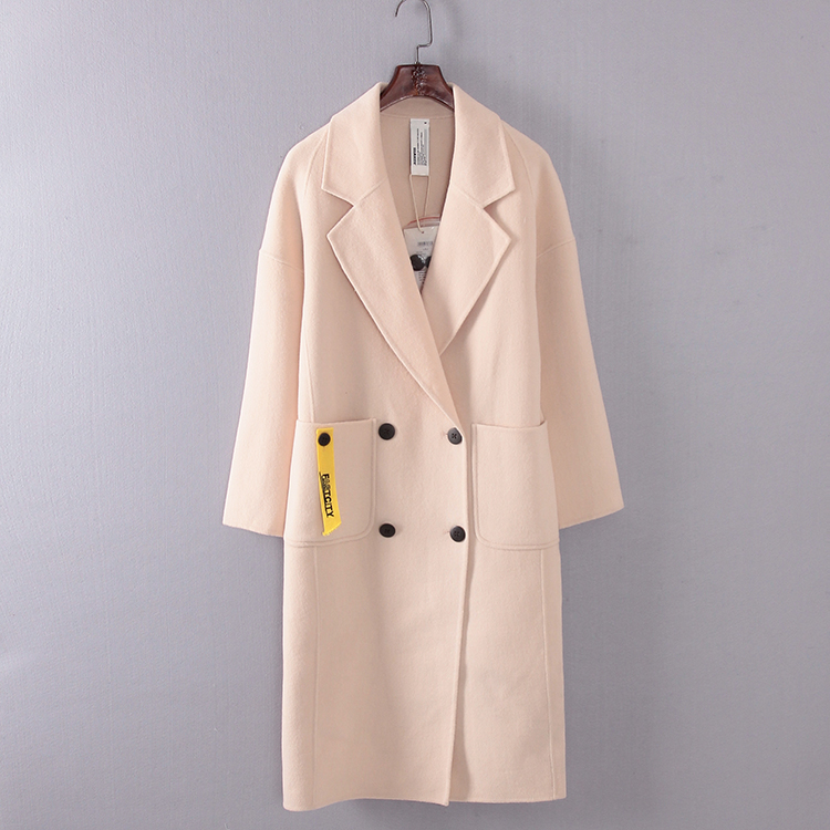 坚持系列中长款双排扣风衣