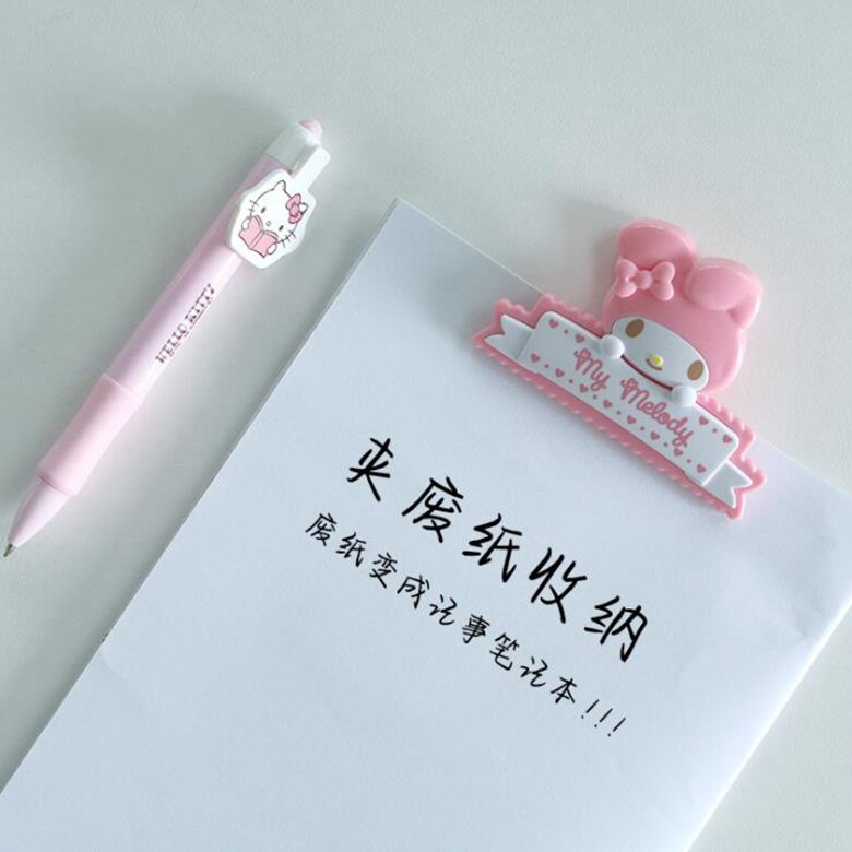 일본 멜로디 멜로디 스낵 방습 자석 씰링 클립 자기 냉장고 자석 사무용품 빌 클립