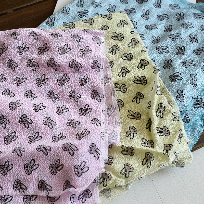 可爱卡通兔子东北老式搓澡巾长条