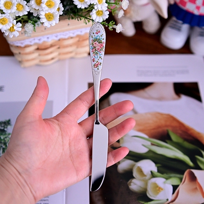 进口SMF英式玫瑰花不锈钢果酱刀