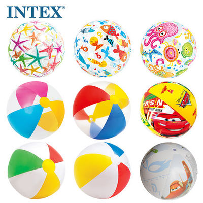 INTEX沙滩球加厚海滩玩具球充气