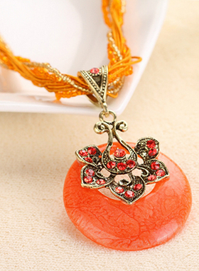 漂亮多种颜色民族风女士毛衣链