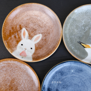 日本作家器 大野和世 手作陶瓷咖啡杯马克杯可爱猫咪兔子杯子餐具