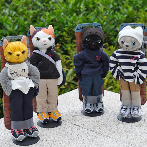 日本正版ZAPCAT猫咪玩偶男友礼物