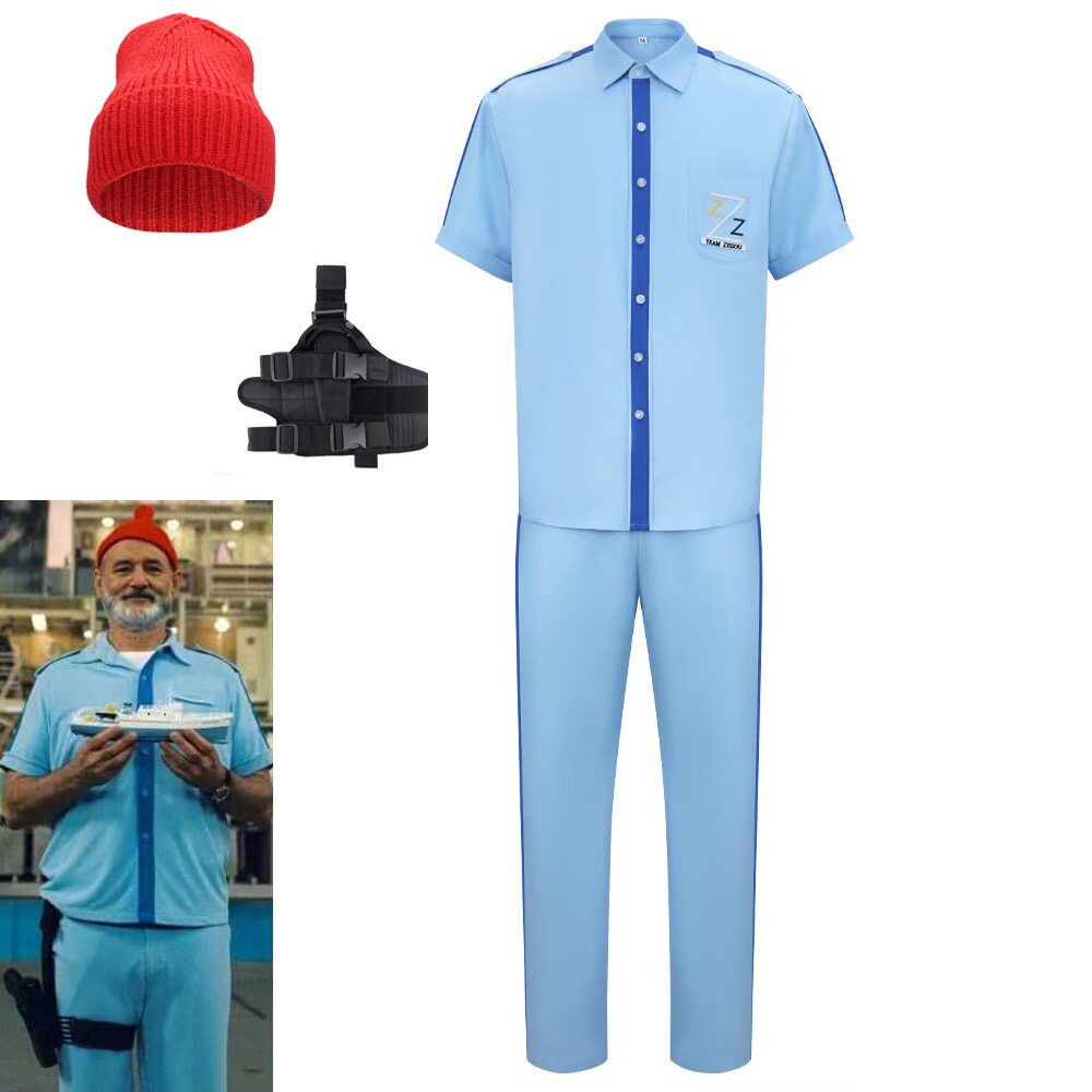 Steve Zissou船长水中生活史蒂夫·泽索cos服万圣节舞台表演服装
