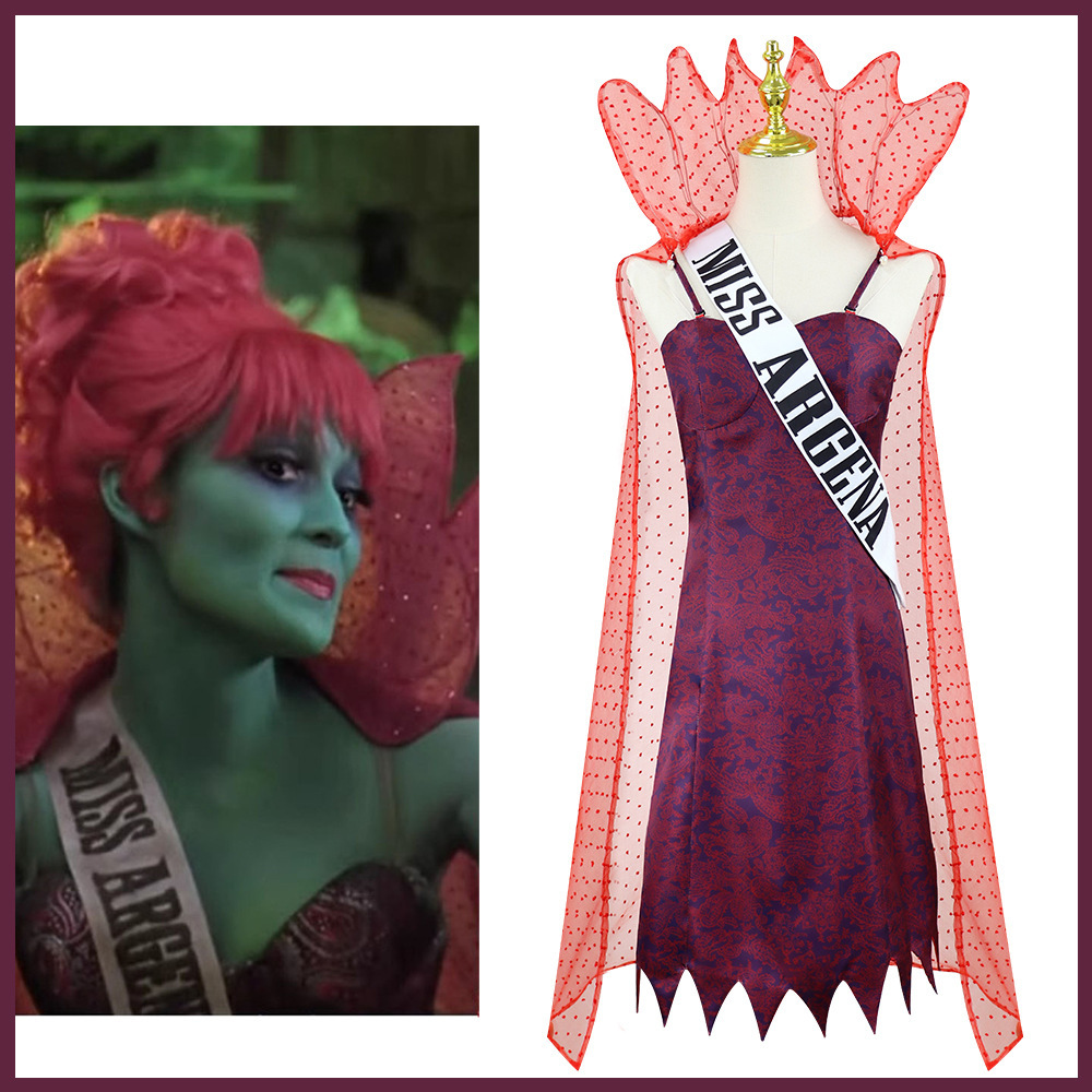 阴间大法师cos甲壳虫汁Beetlejuice 阿根廷小姐cosplay服饰同款