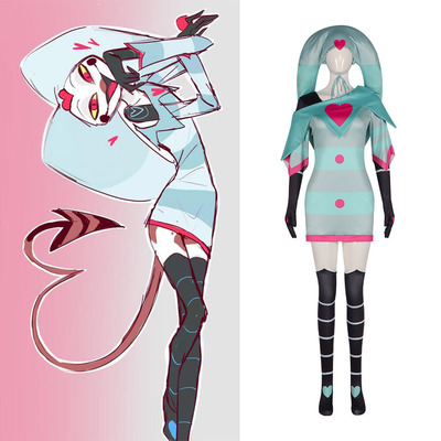 地狱客栈 菲兹罗利cos服 极恶老大Fizzarolli小丑表演服cosplay服