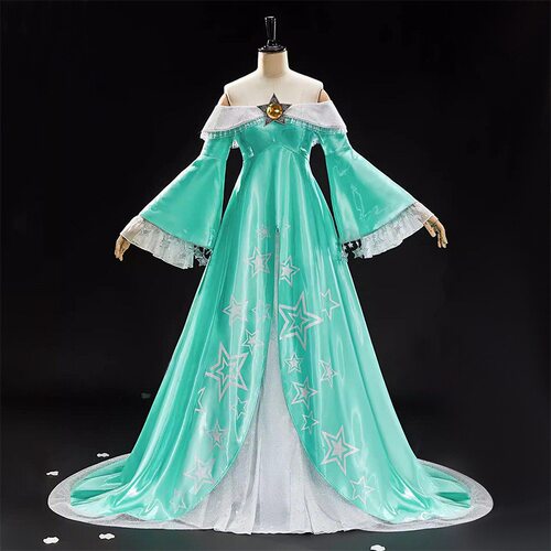 超级马里奥cos服罗塔莎公主裙星光公主万圣节礼裙cosplay碧琪游戏