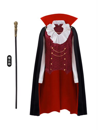 万圣节恶魔吸血鬼服装cosplay中世纪文艺复兴Dracula flow表演服