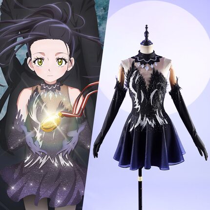 金牌得主狼崎光考斯滕cos服cosplay花滑连衣裙动漫服二次元cos