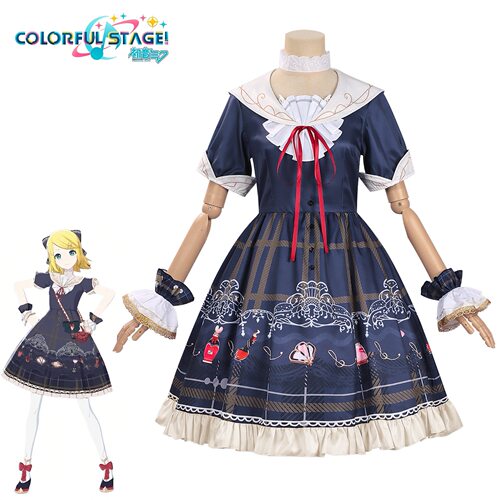 世界计划v家wl2镜音玲蓬蓬裙洛丽塔cosplay动漫表演服漫展c服