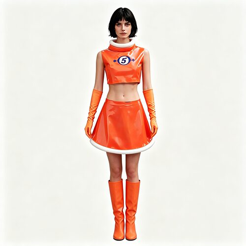 游戏太空频道5cos服舞拉拉角色扮演服装Ulala橙色女裙cosplay漫展