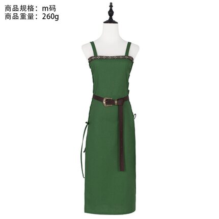 跨境vintage维京围裙女裙万圣节cos服全套中世纪cosplay围裙腰带