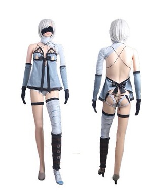 尼尔机械纪元2b小姐姐新款泳装夏装cos服 DLC 竞技场决斗装暴露装
