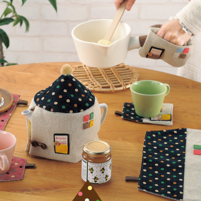 zakka新款棉麻加厚收纳包手套