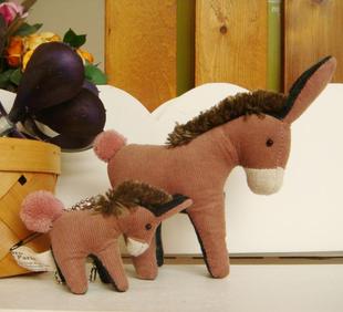 ZAKKA全棉布艺玩偶摆挂件可爱的小毛驴礼物