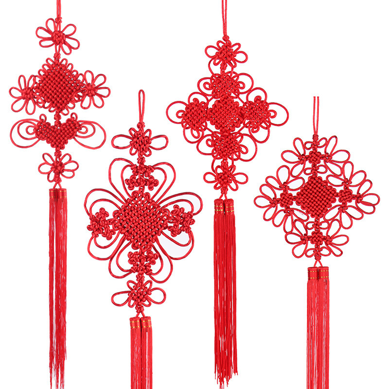 2026马年中国结挂件客厅大号小号红色同心镇宅入户门玄关挂饰新年