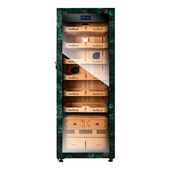 鲁宾斯基高端氨净智能电子雪茄柜西班牙雪松木内胆恒温恒湿指纹锁